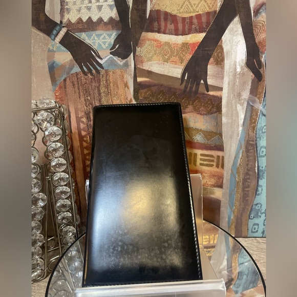 Bvlgari Wallet Purse Black Long Wallet - Picture 3 of 5